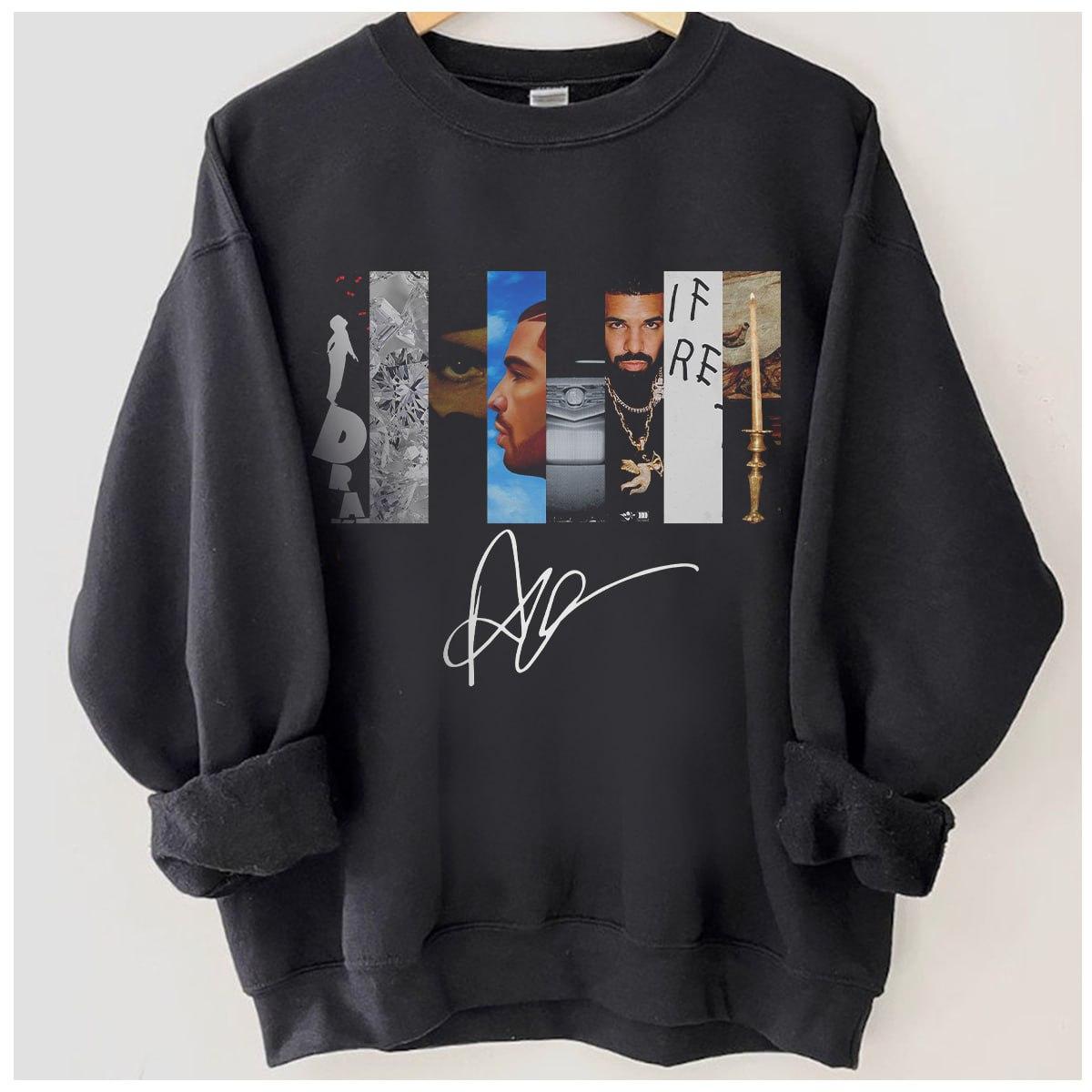 Drake Shirt, For All The Dogs Album Shirt, Drake Vintage Graphic Sweatshirt - Image 4