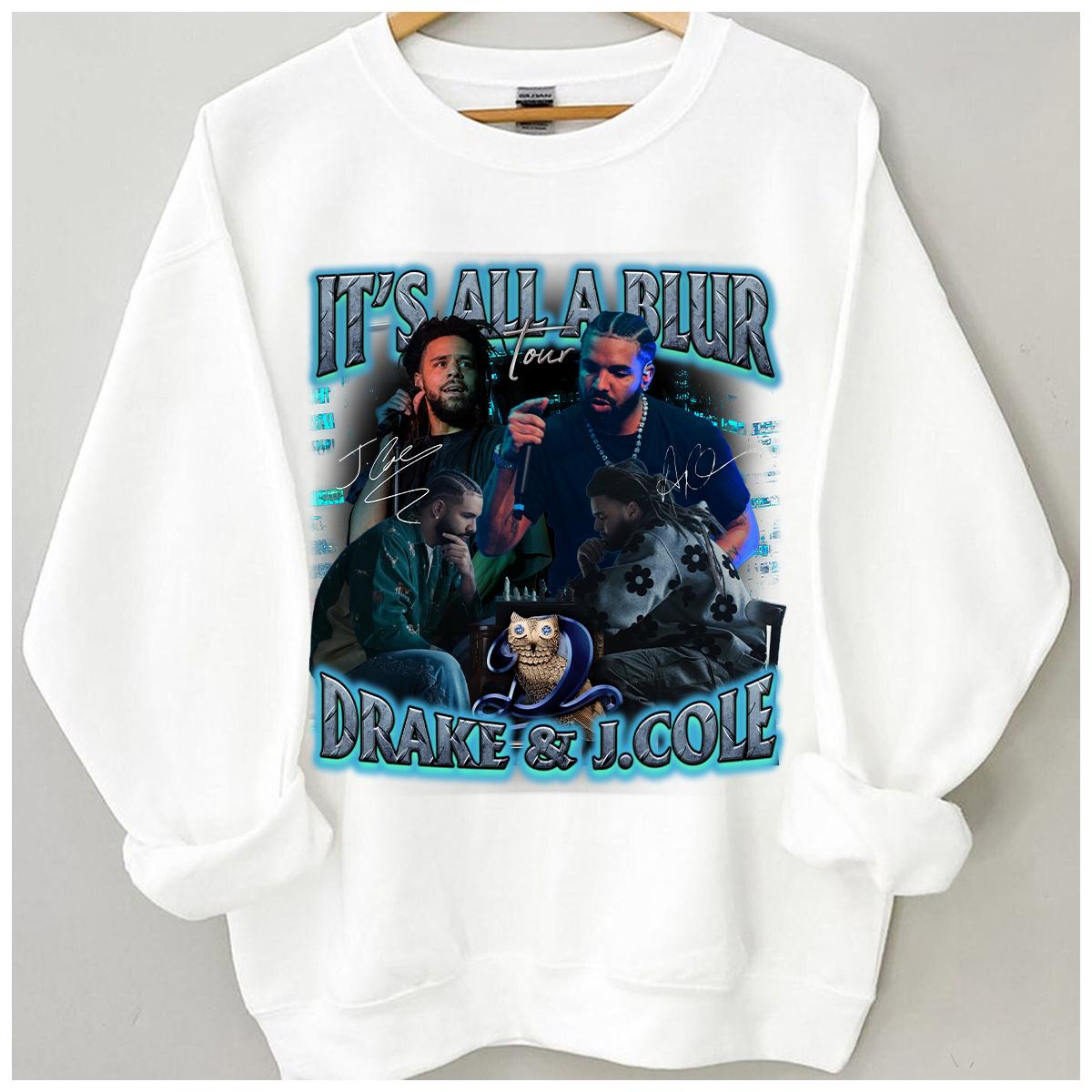 Drake J Cole - It's All Blur Tour 2024 Graphic Shirt, J. Cole Sweatshirt Hoodie - Image 5