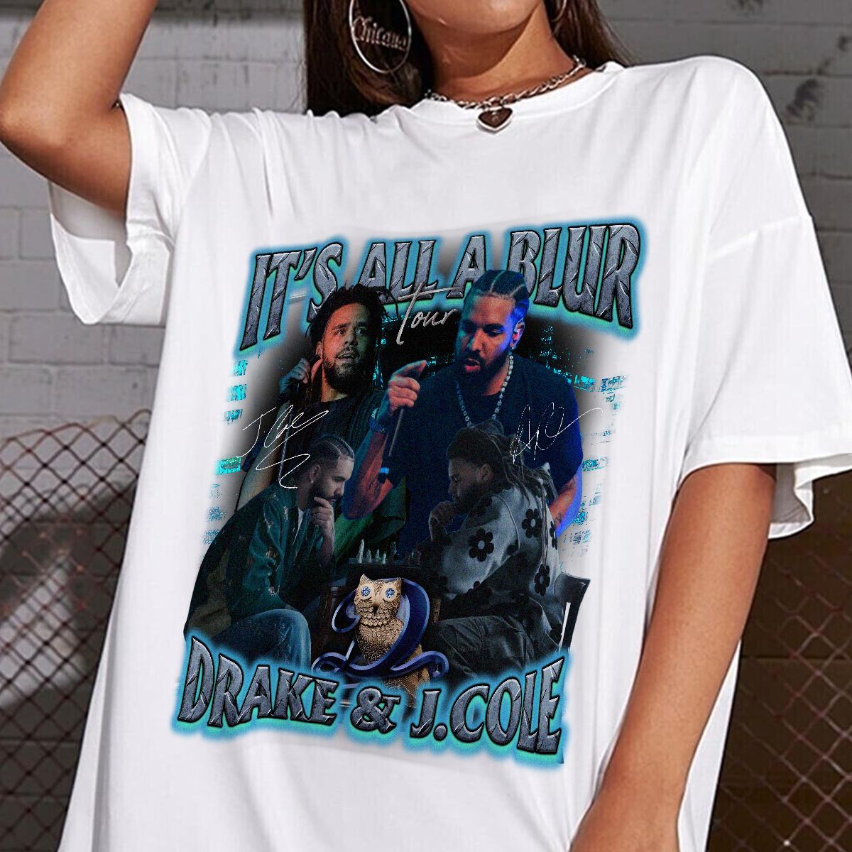 Drake J Cole - It's All Blur Tour 2024 Graphic Shirt, J. Cole Sweatshirt Hoodie - Image 4