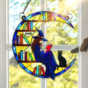 Dreamy Chapters Suncatcher Ornament - Personalized Gifts For Book Lovers 04NALU250625