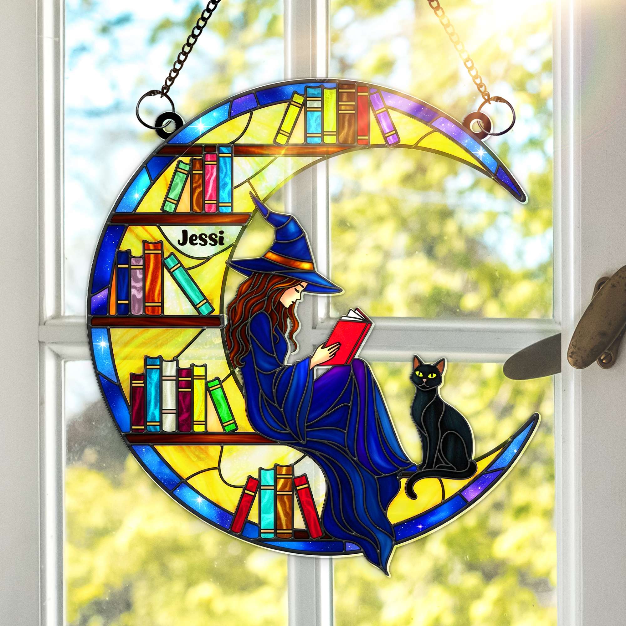 Dreamy Chapters Suncatcher Ornament - Personalized Gifts For Book Lovers 04NALU250625