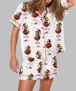 Drink Drank Drunk Grnch Pajama Set