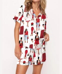 DST Sisterhood Satin Pajama Set