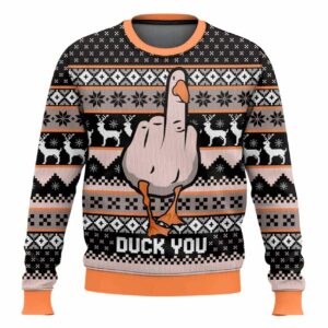 Alternative view of Duck You Ugly Christmas Sweater