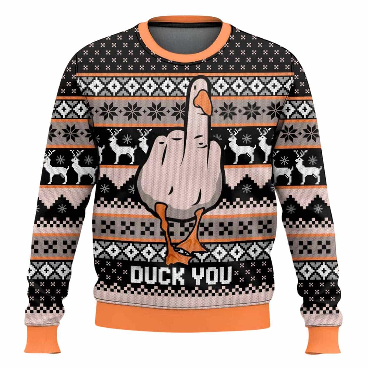 Alternative view of Duck You Ugly Christmas Sweater