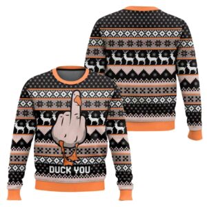 Duck You Ugly Christmas Sweater