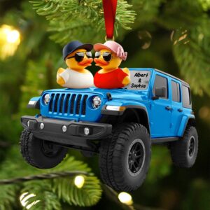 Alternative view of Ducking Off-road Duo Ornament , Personalized Gifts For Off-road Couple 06qhqn301025