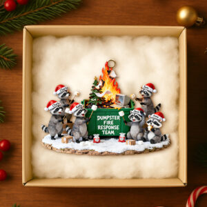 Alternative view of Dumpster Fire Response Team Ornament Personalized Gifts For Coworker 02QHDT111125