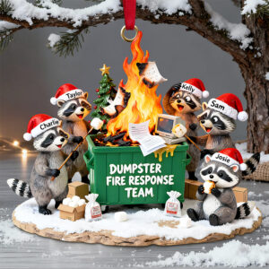 Dumpster Fire Response Team Ornament Personalized Gifts For Coworker 02QHDT111125