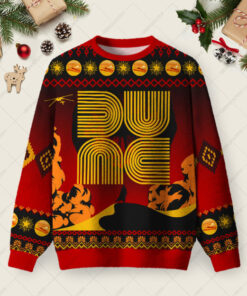 DUNE Ugly Christmas Fuzzy Fleece Sweatshirt