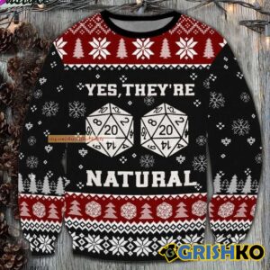 Dungeons And Dragons Yes They're Natural Ugly Sweater - Grishko.com