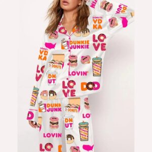 Dunkie Junkie Print Pajama Set