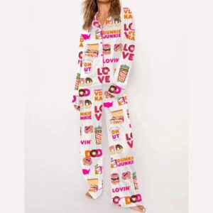 Alternative view of Dunkie Junkie Print Pajama Set