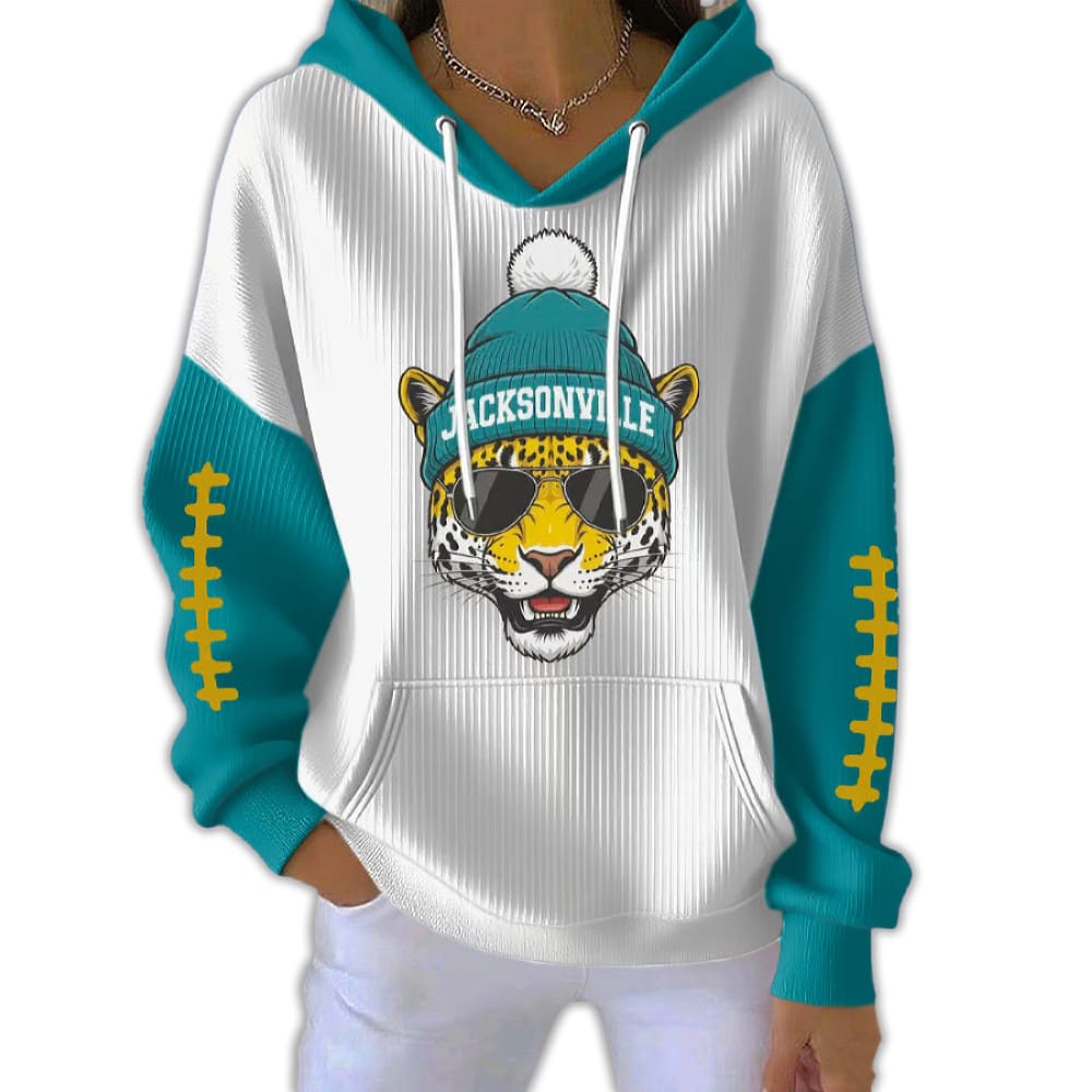 DUUUVAL Jaguars Beanie Christmas Pit Stripe Hoodie
