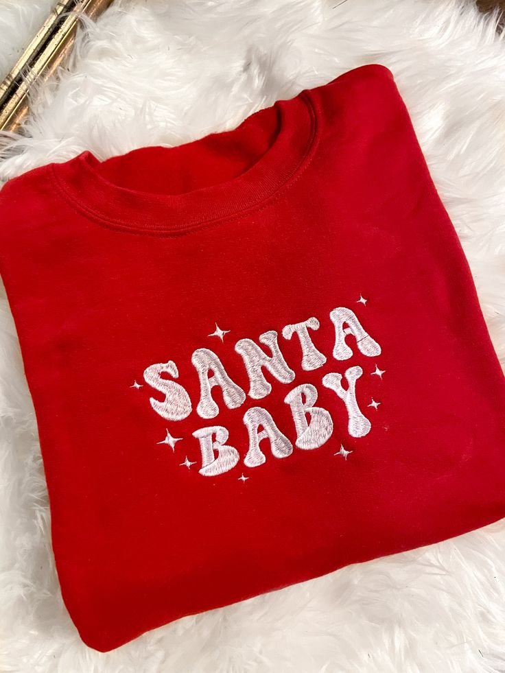 Santa Baby Crewneck Sweatshirt - Christmas Hoodie