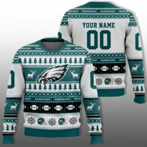 Eagles Football 2025 Ugly Christmas Sweater - Grishko.com