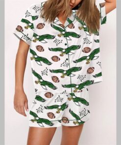 Alternative view of Eagles Football Print Pajama Set