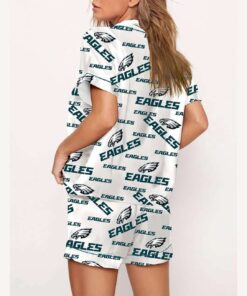 Alternative view of Eagles Print Pajama Set