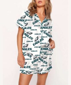 Eagles Print Pajama Set
