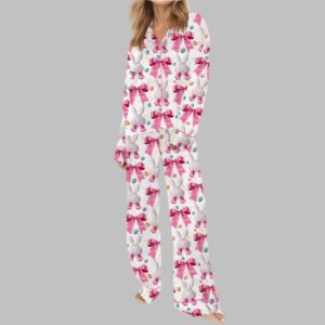 Alternative view of Easter Bunny Coquette Satin Pajama Set