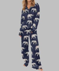 Alternative view of Elephant Satin Pajama Set