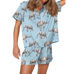 Alternative view of Elephant Satin Pajama Set For Women