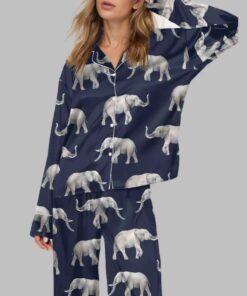 Elephant Satin Pajama Set