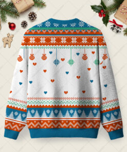 Alternative view of Emotionally Draining Ugly Christmas Fuzzy Fleece Sweatshirt