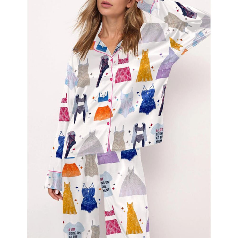 Alternative view of Eras Tour Outfit Satin Pajama Set For Women