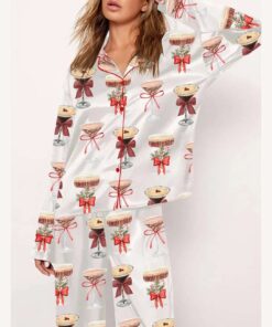 Espresso Martini Art Christmas Pajama Set