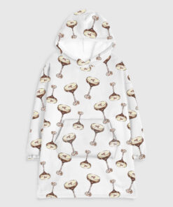 Espresso Martini Flannel Blanket Hoodie