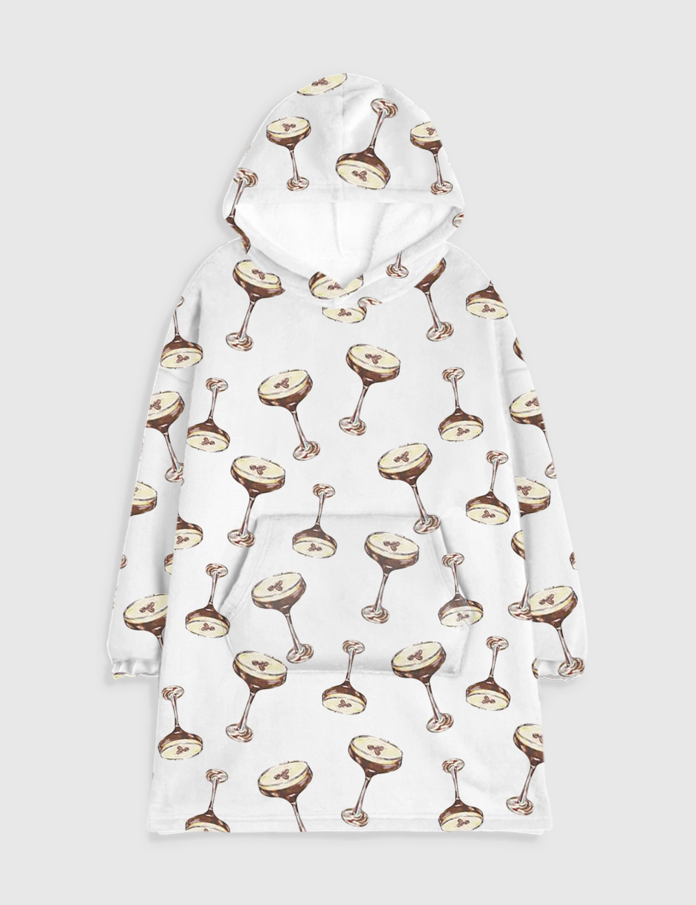 Espresso Martini Flannel Blanket Hoodie