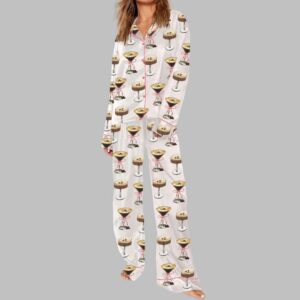 Alternative view of Espresso Martini Pink Bow Pajama Set
