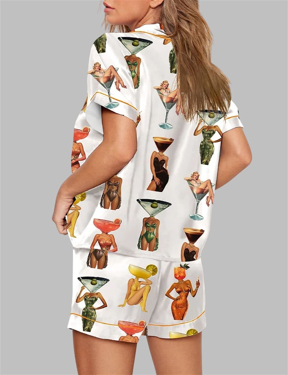 Alternative view of Espresso Martini Short Sleeve Pajama Set