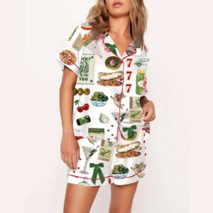 Alternative view of Espresso Martini Valentine's Day Foods Luck You 777 Pajama Set