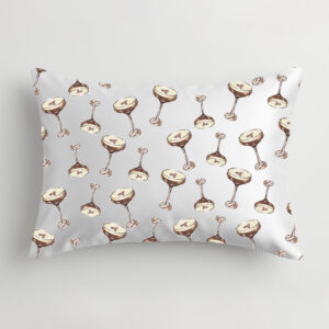 Espresso Martini Wedding Drink Satin Pillowcase
