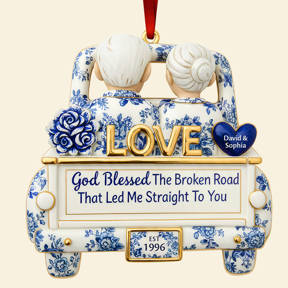 Eternal Journey of Love Christmas Ornament Personalized Gifts For Couple 04TODT161025 - Image 4