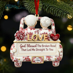 Eternal Journey of Love Christmas Ornament Personalized Gifts For Couple 04TODT161025