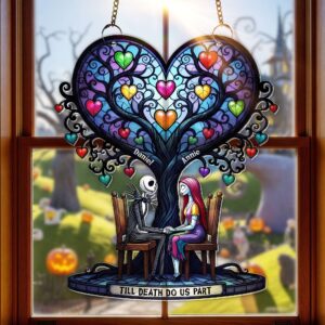 Eternal Love Tree Suncatcher - Personalized Gifts For Couple 05PGLU160725