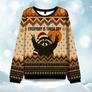 Everyday Is Trash Day Ugly Christmas Sweater