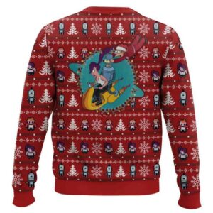 Alternative view of Fa-la-la-la Futurama Ugly Christmas Sweater