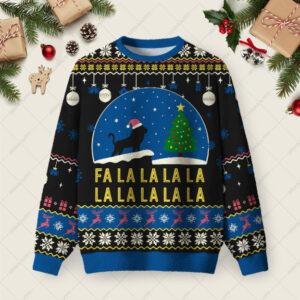 FA LA LA LA LA Ugly Christmas Fuzzy Fleece Sweatshirt