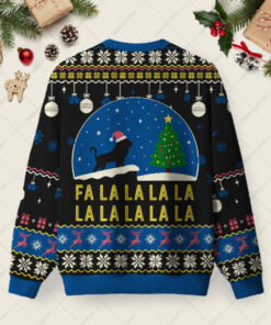 Alternative view of FA LA LA LA LA Ugly Christmas Fuzzy Fleece Sweatshirt