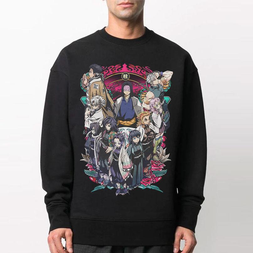 Hashira team Sweatshirt, All of Hashira Sweatshirt Hoodie, Demon Slayer t-shirt, Kimetsu no Yaiba Shirt, Anime sweatshirt hoodie, Anime lover t-shirt Menswear - Image 8