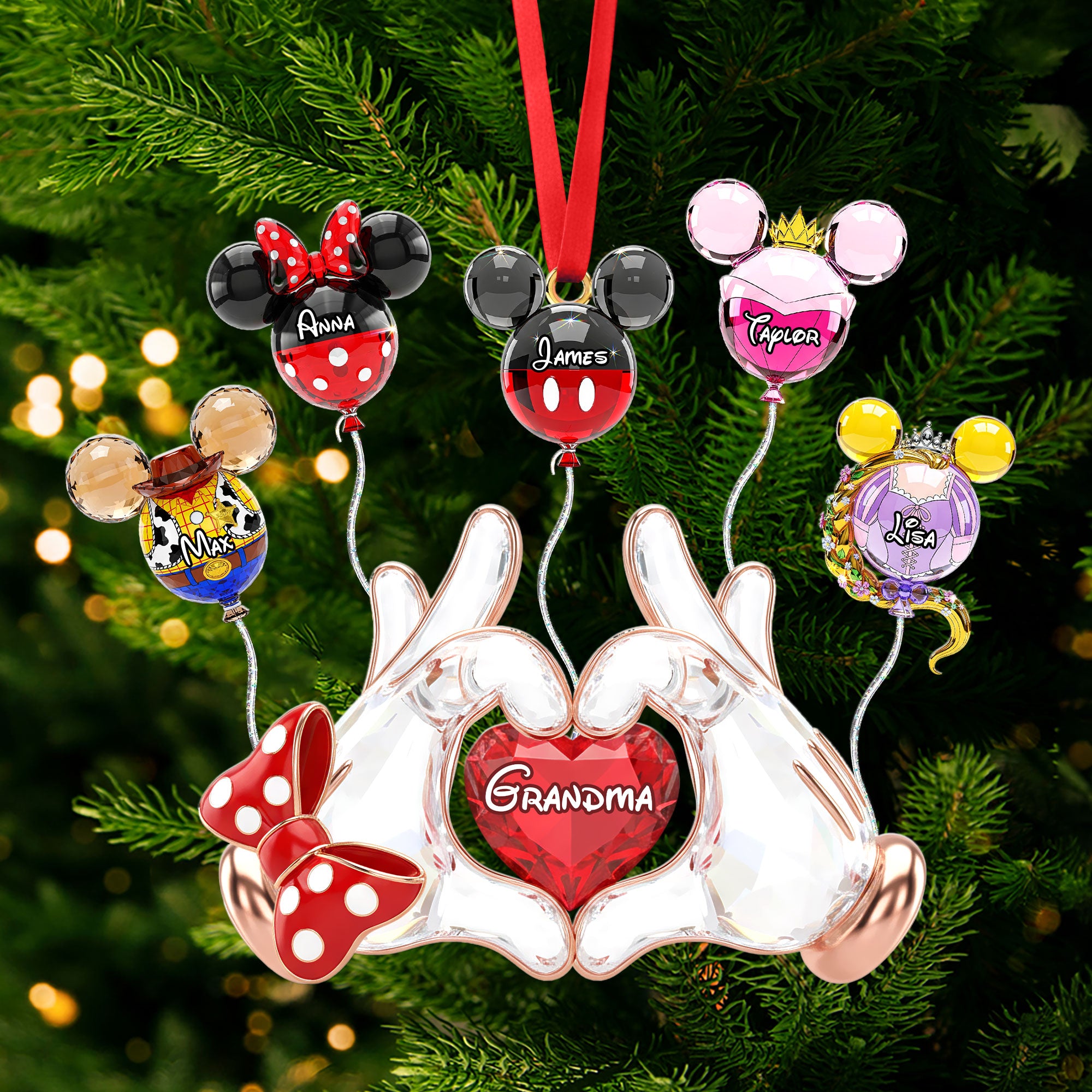 Fairytale Balloon Grandma Ornament - Personalized Gifts For Grandma 02ohti240925 - Image 3