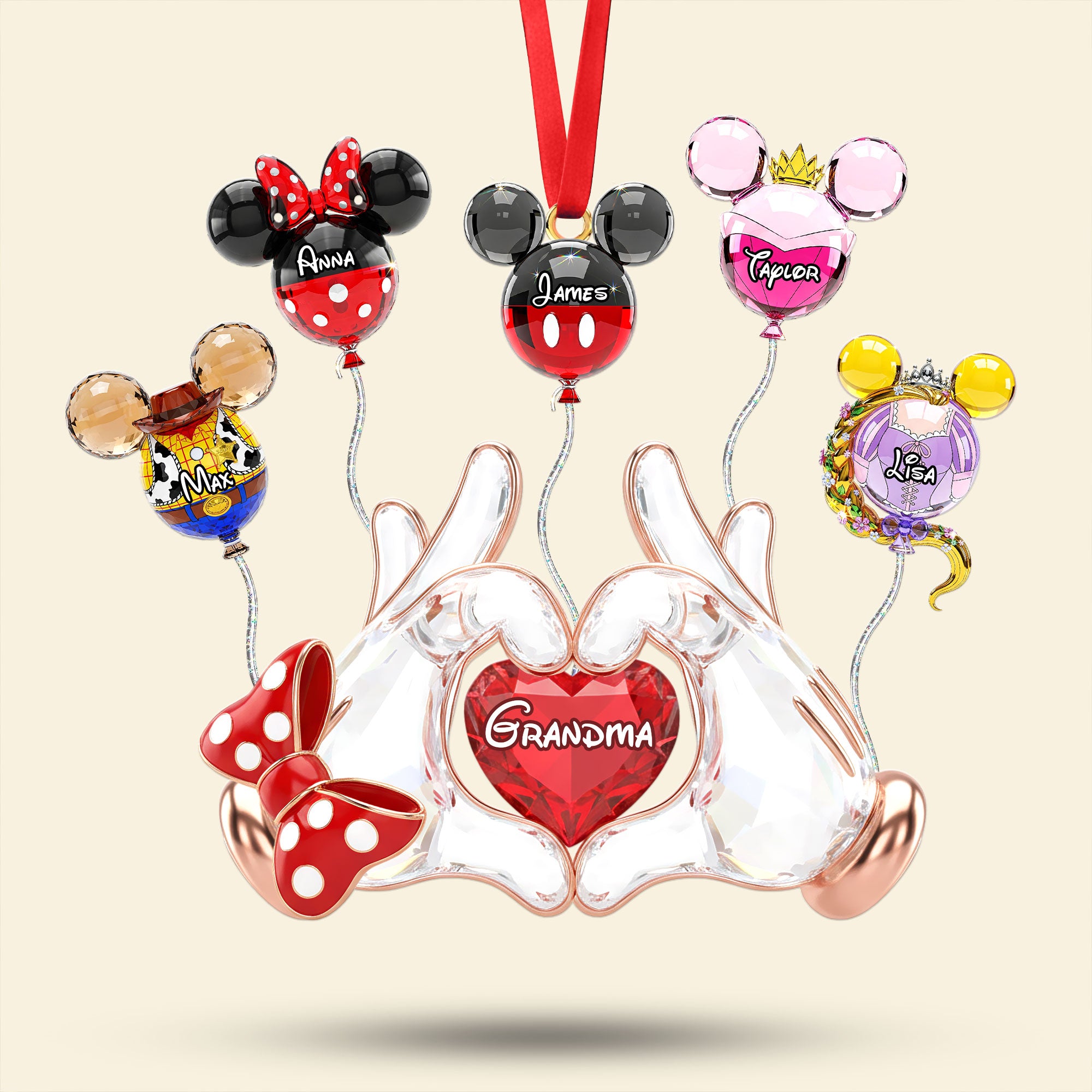 Fairytale Balloon Grandma Ornament - Personalized Gifts For Grandma 02ohti240925 - Image 4