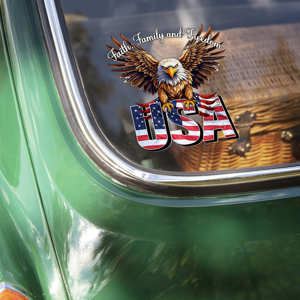 Faith, Family & Freedom America 250 Years Anniversary Car Window Decal Sticker CH07 895404 - Image 4