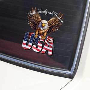Alternative view of Faith, Family & Freedom America 250 Years Anniversary Car Window Decal Sticker CH07 895404