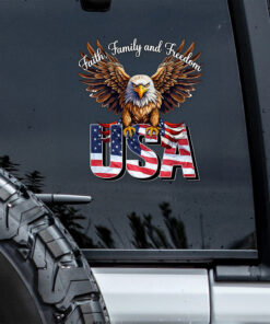 Faith, Family & Freedom America 250 Years Anniversary Car Window Decal Sticker