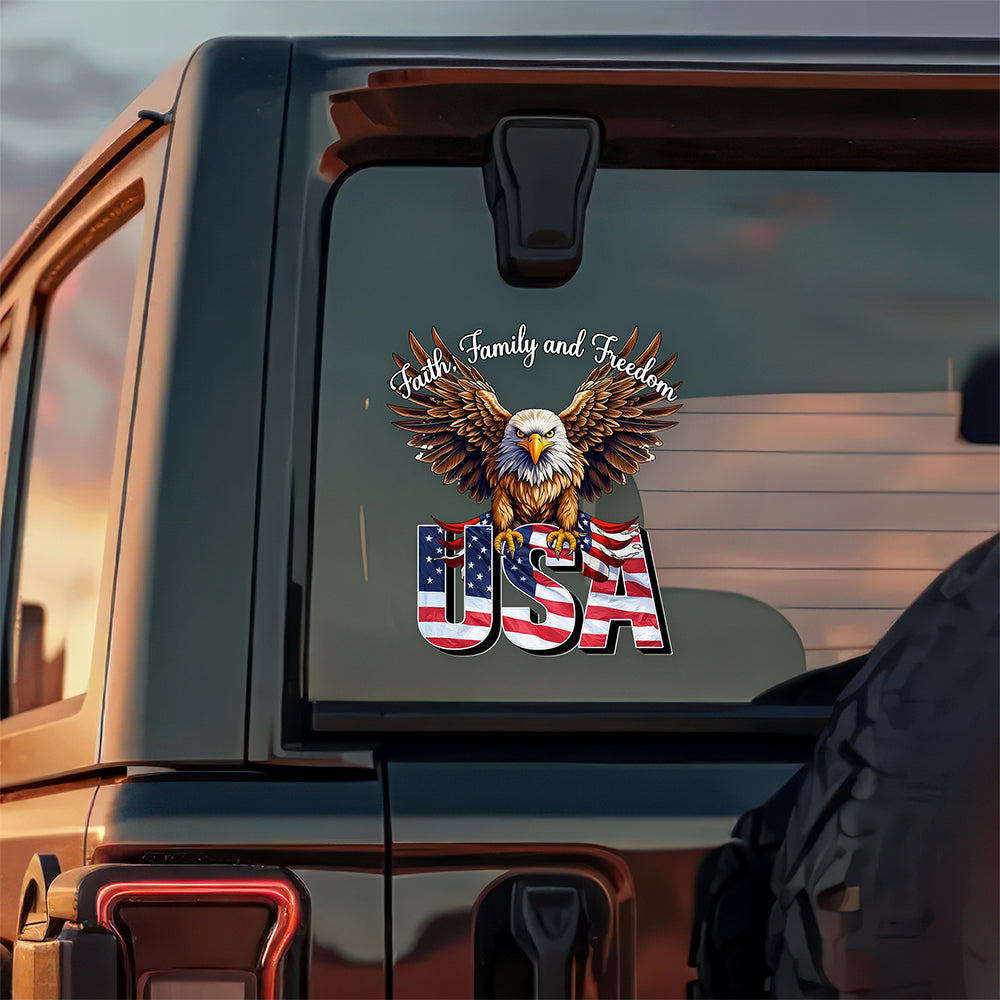 Faith, Family & Freedom America 250 Years Anniversary Car Window Decal Sticker CH07 895404 - Image 3